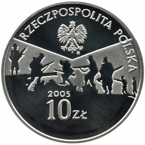 Polska, III RP, 10 złotych 2005, Zakończenie Wojny, Warszawa, UNC