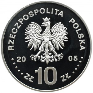 Polska, III RP, 10 złotych 2005, St. A. Poniatowski - popiersie, Warszawa, UNC