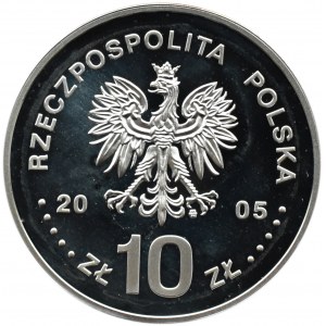 Polska, III RP, 10 złotych 2005, St. A. Poniatowski - półpostać, Warszawa, UNC