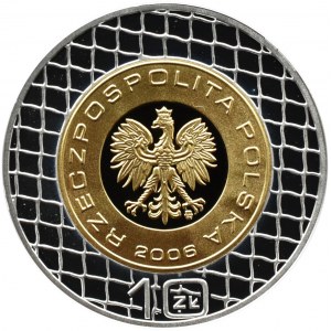 Polska, III RP, 10 złotych 2006, MŚ Niemcy 2006, Warszawa, UNC