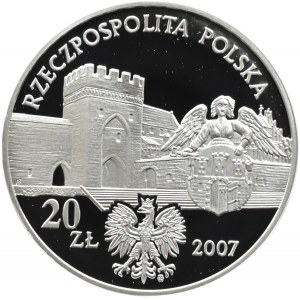 Polska, III RP, 20 złotych 2007, Toruń, Warszawa, UNC