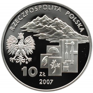 Polska, III RP, 10 złotych 2007, I. Domeyko, Warszawa, UNC