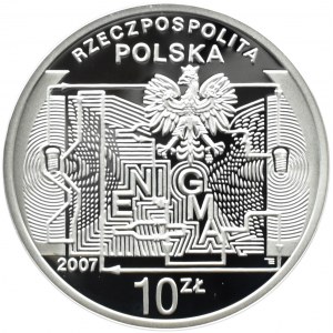 Polska, III RP, 10 złotych 2007, Enigma, Warszawa, UNC