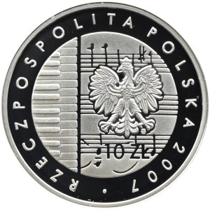Polska, III RP, 10 złotych 2007, K. Szymanowski, Warszawa, UNC
