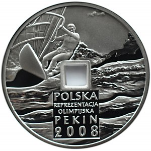 Polska, III RP, 10 złotych 2008, Pekin 2008 - otwór, Warszawa, UNC