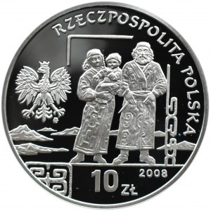 Polska, III RP, 10 złotych 2008, B. Piłsudski, Warszawa, UNC