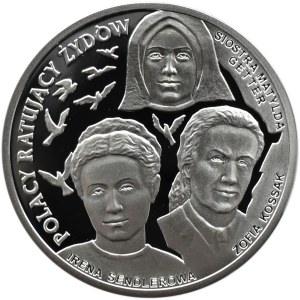 Polska, III RP, 20 złotych 2009, Polacy ratujący Żydów, Warszawa, UNC