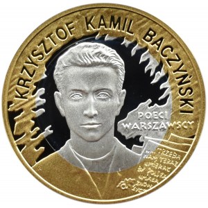 Polska, III RP, 10 złotych 2009, K.K. Baczyński, Warszawa, UNC