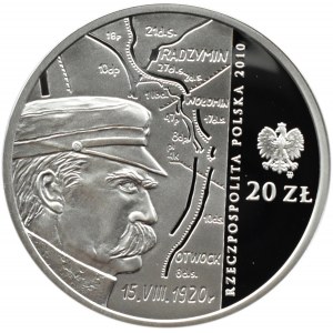 Polska, III RP, 20 złotych 2010, Bitwa Warszawska, Warszawa, UNC