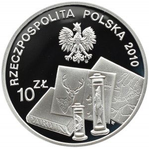 Polska, III RP, 10 złotych 2010, Benedykt Dybowski, Warszawa, UNC
