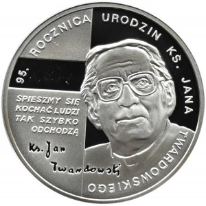 Polska, III RP, 10 złotych 2010, ks. J. Twardowski, Warszawa, UNC