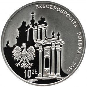 Polska, III RP, 10 złotych 2010, ks. J. Twardowski, Warszawa, UNC