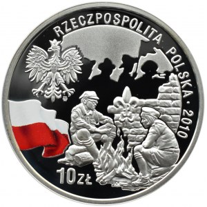 Polska, III RP, 10 złotych 2010, Harcerstwo Polskie, Warszawa, UNC