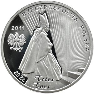 Polska, III RP, 20 złotych 2011, Beatyfikacja, Warszawa, UNC