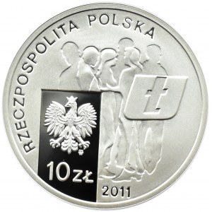 Polska, III RP, 10 złotych 2011, Zrzeszenie Studentów, Warszawa, UNC