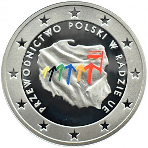 Polska, III RP, 10 złotych 2011, Przewodnictwo w Radzie UE, Warszawa, UNC