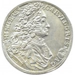 Austria, Karol VI Habsburg, 1/2 talara 1714, Kremnica, PIĘKNY