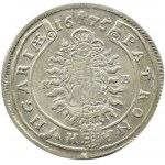 Węgry, Leopold I, 15 krajcarów 1675 KB, Kremnica