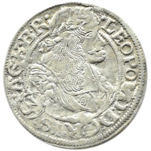 Śląsk, Leopold I, 3 krajcary 1669 SHS, Wrocław