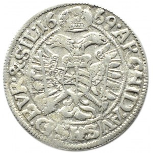 Śląsk, Leopold I, 3 krajcary 1669 SHS, Wrocław