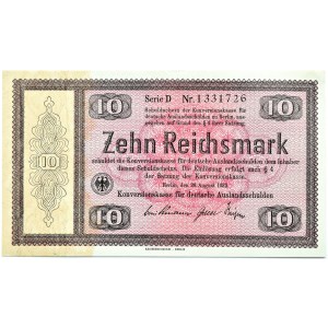 Niemcy, Republika Weimarska, 10 marek 1933, seria D, Berlin