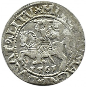 Zygmunt II August, półgrosz 1561, Wilno, LITV/L