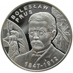 Polska, III RP, 10 złotych 2012, Bolesław Prus, Warszawa, UNC