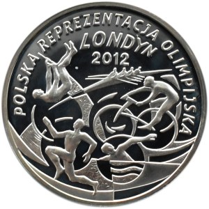 Polska, III RP, 10 złotych 2012, Londyn 2012, Warszawa, UNC