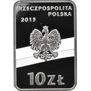 Polska, III RP, 10 złotych 2015, gen. Józef Piłsudski, Warszawa, UNC
