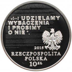 Polska, III RP, 10 złotych 2015, Orędzie Biskupów, Warszawa, UNC
