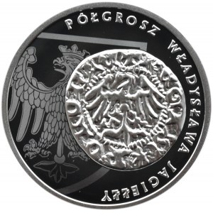 Polska, III RP, 20 złotych 2015, Półgrosz Władysława Jagiełły, Warszawa, UNC
