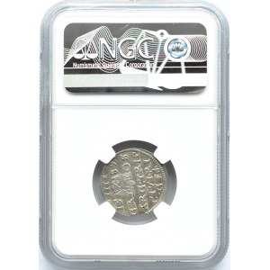 Zygmunt III Waza, trojak 1589, Ryga, NGC AU58