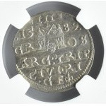 Zygmunt III Waza, trojak 1589, Ryga, NGC AU58