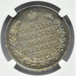 Rosja, Aleksander I, rubel 1819 PC, Petersburg, NGC AU