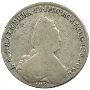 Rosja, Katarzyna II, rubel 1793 SPB Ja A, Petersburg