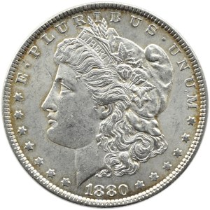 USA, Morgan, 1 dolar 1880, Filadelfia, UNC