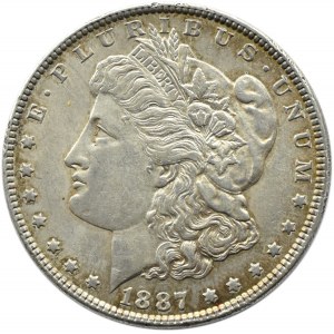 USA, Morgan, 1 dolar 1887, Filadelfia