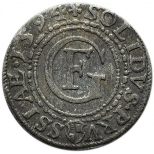 Prusy Książęce, Jerzy Fryderyk, szeląg 1594, Królewiec