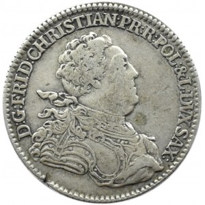Fryderyk Christian, 2/3 talara (gulden) 1763, Drezno