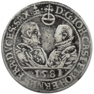 Niemcy, Sachsen-Coburg-Eisenach, Johan Casimir, 1/2 talara 1581