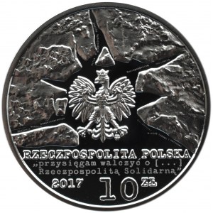 Polska, III RP, 10 złotych 2017, Solidarność Walcząca, Warszawa, UNC