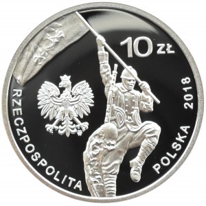 Polska, III RP, 10 złotych 2018, Polonia Amerykańska, Warszawa, UNC