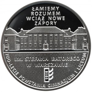 Polska, III RP, 10 złotych 2018, Gimnazjum i Liceum Batorego, Warszawa, UNC