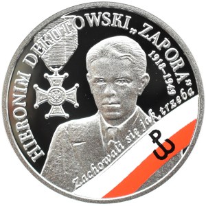 Polska, III RP, 10 złotych 2018, Hieronim Dekutowski Zapora, Warszawa, UNC