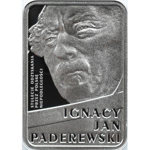 Polska, III RP, 10 złotych 2018, I.J. Paderewski, Warszawa, UNC