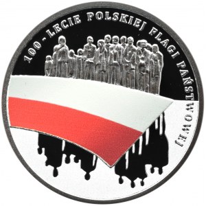 Polska, III RP, 10 złotych 2019, Flaga Polska, Warszawa, UNC