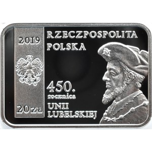 Polska, III RP, 20 złotych 2019, Unia Lubelska, Warszawa, UNC