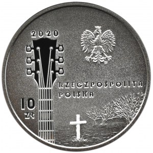 Polska, III RP, 10 złotych 2020, K. Klenczon - okrągła, Warszawa, UNC