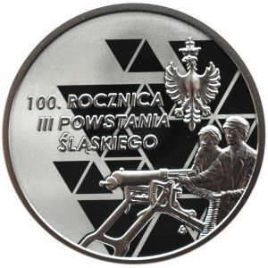 Polska, III RP, 10 złotych 2021, III Powstanie Śląskie, Warszawa, UNC