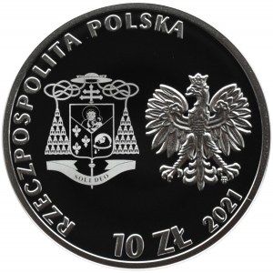 Polska, III RP, 10 złotych 2021, kard. S. Wyszyński, Warszawa, UNC